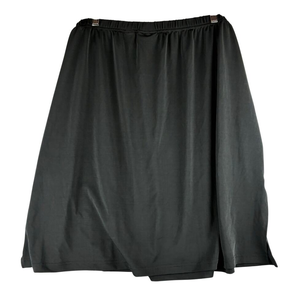 Southern Expressions Knee Length Swim Skirt Cover Up Women’s 3X Black No Lining